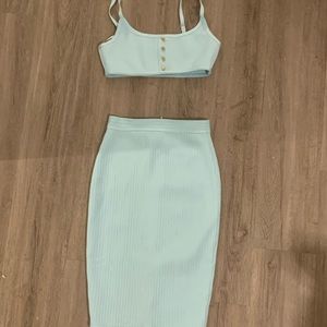 🦋 FASHION NOVA BLUE SKIRT SET 🦋